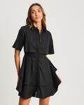 Платье-рубашка Willa Hugh, черный - фото