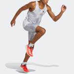 Топ adidas Adizero Singlet 'White Grey' - фото 5