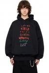 Vetements Черная толстовка "7 грехов" - фото