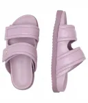 Кожаные тапочки Patrizia Pepe, фиолетовый - фото 4