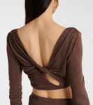 Укороченный топ Jade Rick Owens, серо-коричневый - фото 6