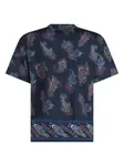 Футболка с принтом пейсли ETRO, синий - фото 7