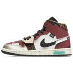 Jordan Air Jordan 1 винтажные баскетбольные кроссовки мужские, Dark Team Red/Summit White/Team White/Black - фото