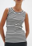 Топ DAGNA STRIPED TANK InWear, черный - фото