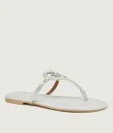 Шлепанцы сердца Kurt Geiger, серебро - фото