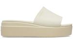 Тапочки brooklyn slide 'white beige' Crocs, белый - фото 2