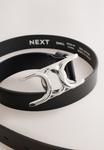 Ремень Next REGULAR STATEMENT, Black Silver Tone/Black - фото 6