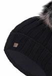 Шапка WARME MIT INNENFUTTER UND BOMMEL Faera, черный - фото 2