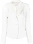Однобортный блейзер Patrizia Pepe, белый - фото
