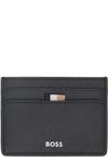Визитница из черной сафьяновой кожи BOSS - фото