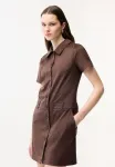 Платье-Рубашка Adl, Brown - фото