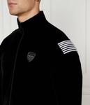 Толстовка Ea7 Regular Fit на молнии, черный / белый - фото 4