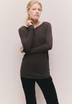 Джемпер Next REGULAR FIT-CREW NECK LONG SLEEVE , Oatmeal/Brown - фото