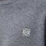 Свитер с вышитым логотипом LOEWE, серый - фото 7