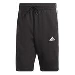 Шорты Essentials одинарный джерси шорты с 3 полосками Adidas, черный - фото