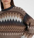 Кашемировый джерси свитер Brunello Cucinelli, Caffe' - фото 4