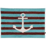 Ковер для ванны Rhomtuft, синий - фото