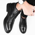 Черные мужские туфли CKVUSAMG с подкладкой из черного флиса - фото 7