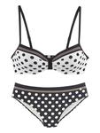 Комплект бикини LASCANA, цвет schwarz/creme - фото
