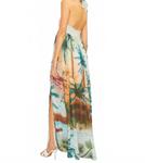 Платье макси с пальмами в мультиколоре Main Strip - фото 2