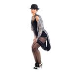 Комбинезон кабаре с курткой - костюм черный - фото 3