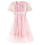 Платье из тюля Self-Portrait Kids, розовый - фото