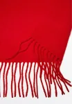 Шарф с бахромой Massimo Dutti, Red - фото 3