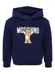 Худи с принтом Teddy Bear Moschino Kids, синий - фото