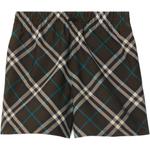 Шорты Checked Burberry, коричневый - фото
