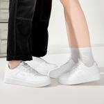 Воин Белые Кроссовки Низкие Скейтбордские Обувь Унисекс, Белый Черный Серый (Тушь Рисунок) - фото 7