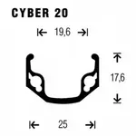 Переднее колесо Gurpil Cyber 20 26´´ Disc MTB, черный - фото 2