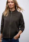 Толстовка Street One Zip-up sweatshirt, Braun/Dark Brown - фото