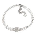 CHANEL Металлическое колье женское белое - фото 6