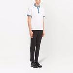 Футболка поло мужская белая PRADA - фото 4