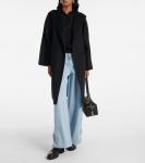 Рубашка из чистой шерсти Romania Max Mara, черный - фото 2