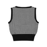 Топ без рукавов с V-образным вырезом MaxMara Studio, черный/белый - фото 4