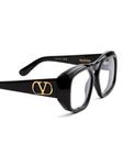 VALENTINO GARAVANI EYEWEAR очки с логотипом, черный - фото 2
