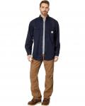 Рубашка Carhartt Flame-Resistant (FR) Classic Twill, цвет Dark Navy - фото 4