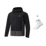 Мужской тренч LiNing «Лотосовый лист», черный - фото