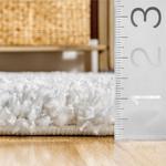 Современный ковёр Brooke Shag Nuloom, синий, 183x183 см, круглый - фото 5