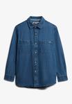 Блуза Superdry & Co Button-down blouse, Worn Wash/Blue - фото 7