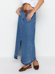 Макси юбка Trendyol, Blue denim - фото 7