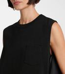 Мини-платье с панелями Sacai, Black x Black - фото 4