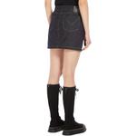 Джинсовая юбка с вышитым логотипом MaxMara, серый - фото 6