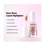 Жидкий хайлайтер MOIRA Glow Show, 5 Rose royal - фото 4