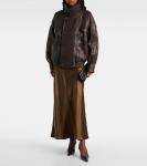 Туфли Anne-Marie 75 на ремешке из кожи Saint Laurent, Eagle Brown - фото 3