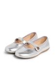 Pisamonas Балетки в серебристом цвете - фото 4