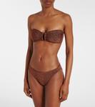 Яркий бандо-топ бикини с люрексом Eres, Cuivre Lurex - фото 2