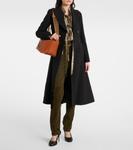 Замшевые узкие брюки Chloé, Biscotti Brown - фото 2