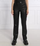 Брюки GUESS caroline straight fit, черный - фото